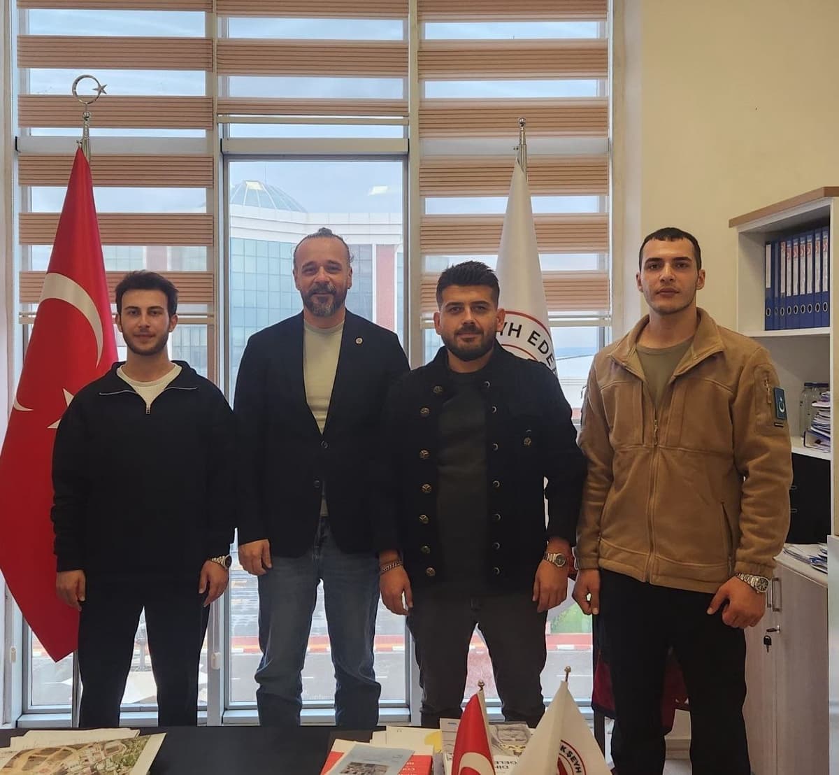 BİLECİK ŞEYH EDEBALİ ÜNİVERSİTESİ REKTÖR YARDIMICISI MURAT YURDAKUL'A ZİYARET